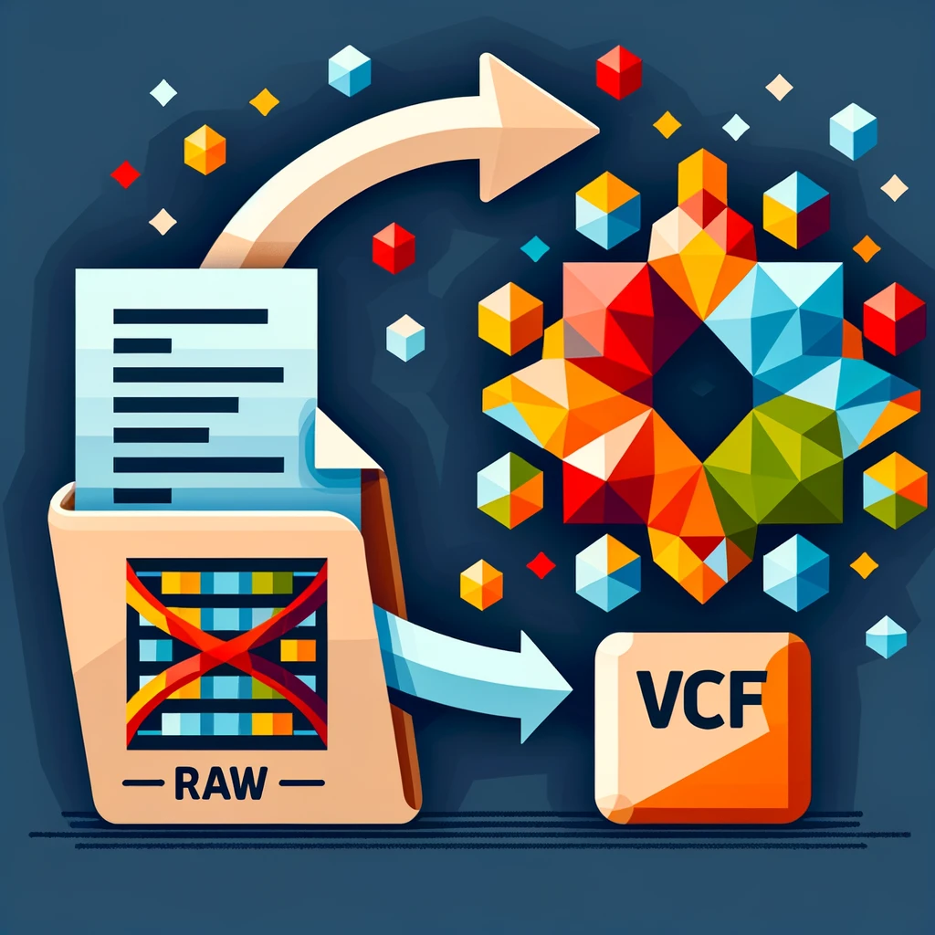 Convert RAW to VCF file
