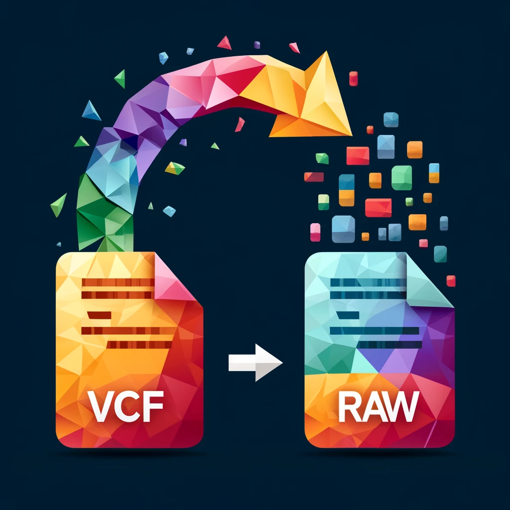 Convert a VCF to RAW file